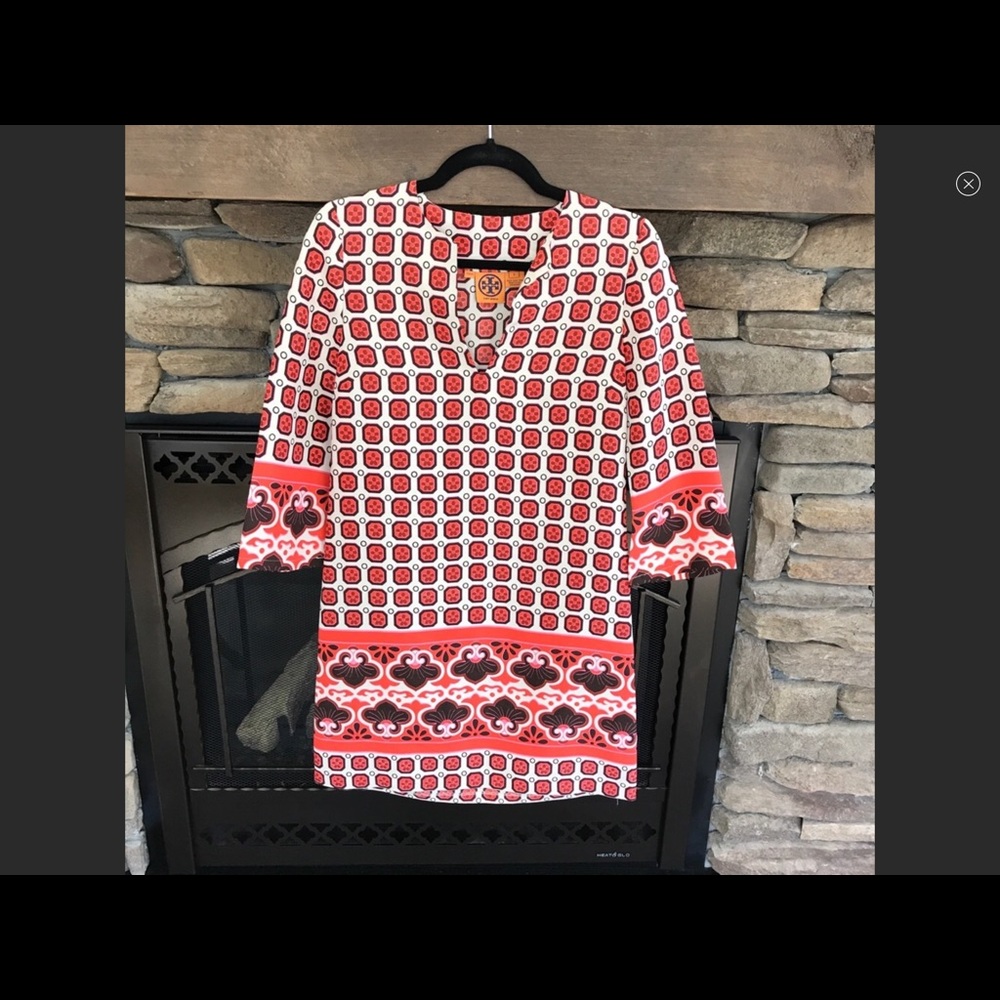 Rare Tory Burch Printed Silk Shift Dress!